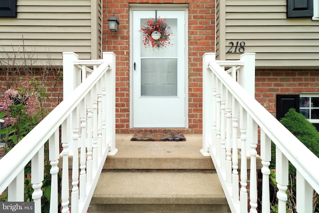 218 Independence Ave, State College, PA 16801 - doorway to property featuring brick siding
