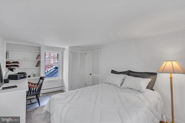 484 Rte 518, Skillman, NJ 08558 - bedroom with a baseboard heating unit and baseboards