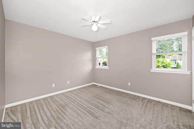 84 Winding Way, Upper Chichester, PA 19061 - carpeted empty room featuring a ceiling fan and baseboards