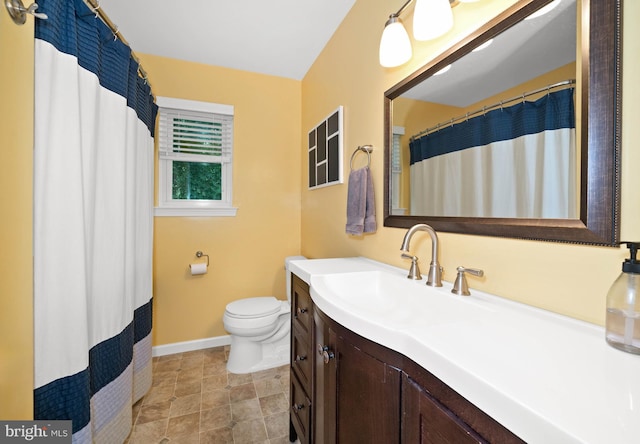 84 Winding Way, Upper Chichester, PA 19061 - bathroom featuring baseboards, toilet, and vanity