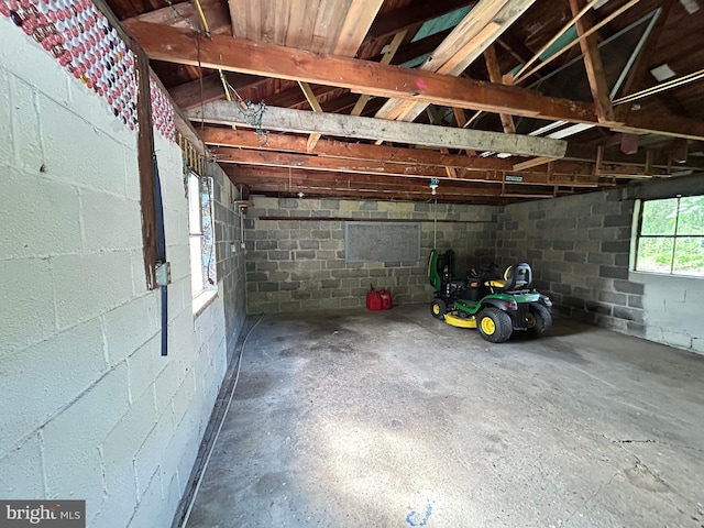 4599 Carlisle Rd, Gardners, PA 17324 - garage featuring concrete block wall