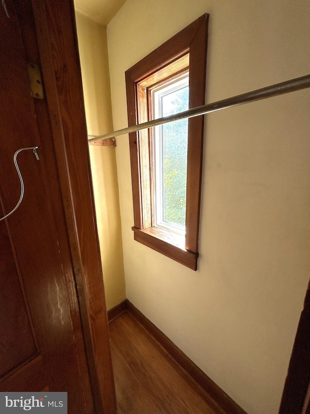 4599 Carlisle Rd, Gardners, PA 17324 - hallway with wood finished floors, baseboards, and healthy amount of natural light