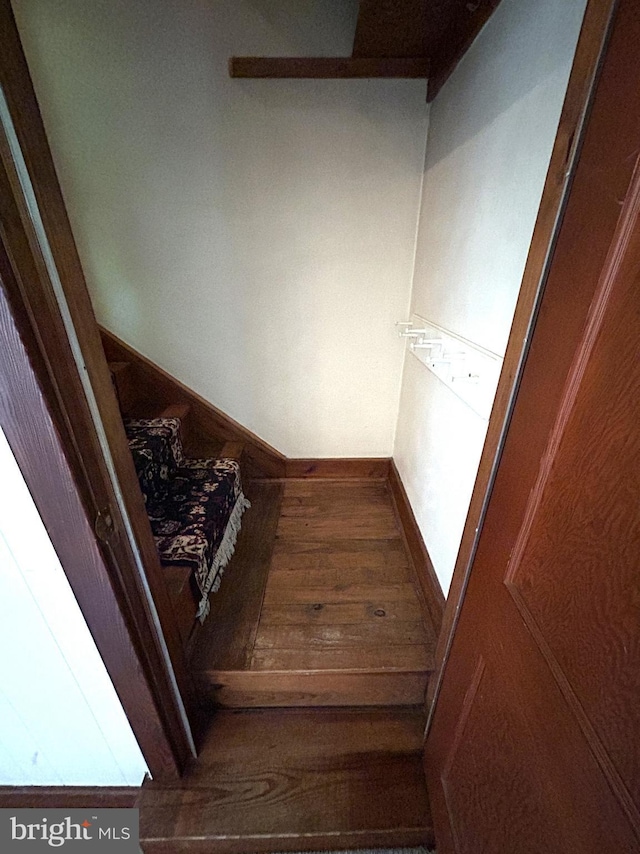 4599 Carlisle Rd, Gardners, PA 17324 - stairs featuring baseboards and wood finished floors