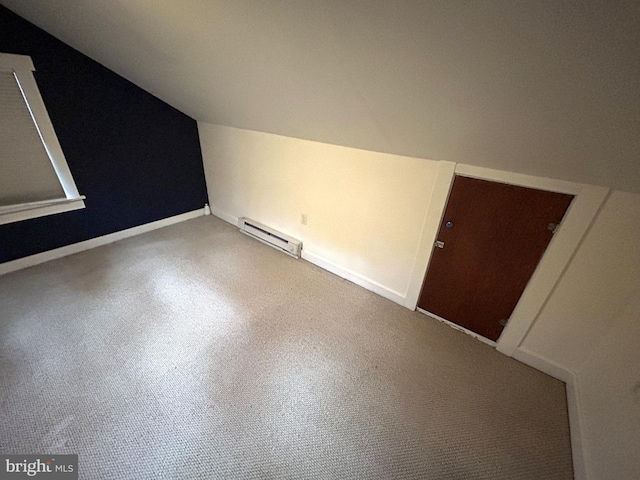 4599 Carlisle Rd, Gardners, PA 17324 - additional living space with baseboard heating, lofted ceiling, and baseboards