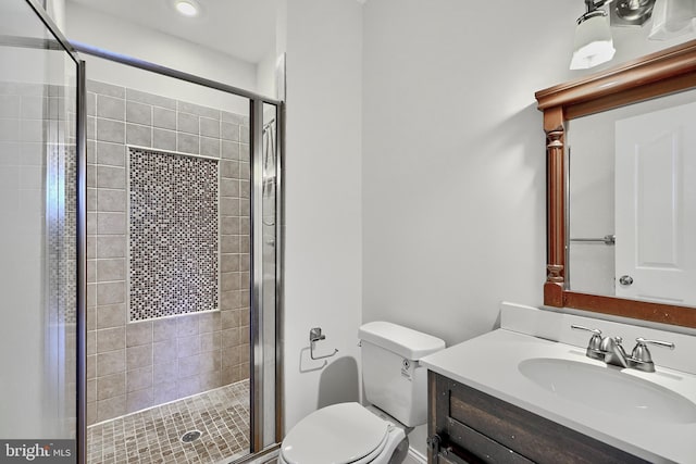 1129 Washington Blvd, Baltimore, MD 21230 - bathroom with a stall shower, toilet, and vanity