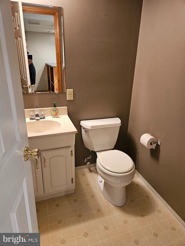 1511 Saint Francis Ln, Altoona, PA 16602 - half bath with toilet, vanity, and baseboards