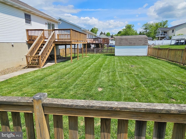 1511 Saint Francis Ln, Altoona, PA 16602 - view of yard featuring a wooden deck and stairway