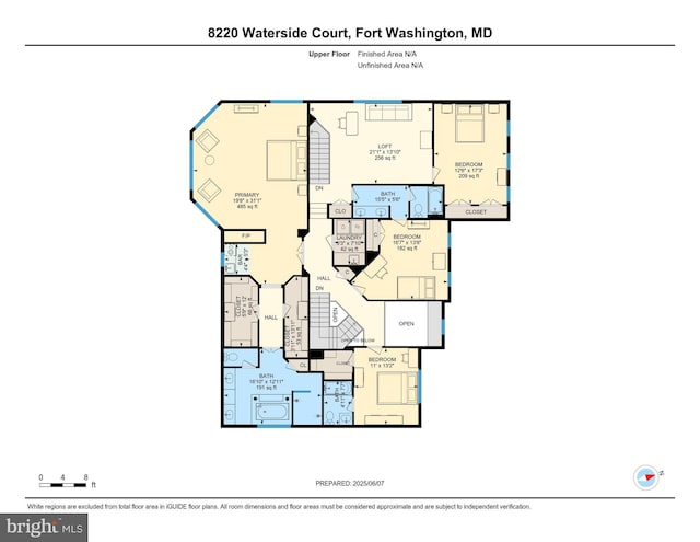 8220 Waterside Ct, Fort Washington, MD 20744 - floor plan / room layout