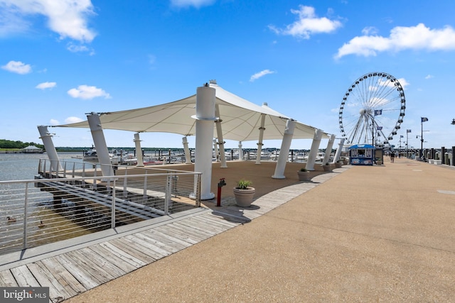 8220 Waterside Ct, Fort Washington, MD 20744 - view of home's community with a water view and a gazebo