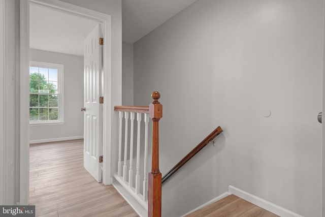6127 Haymarket Way, Mechanicsburg, PA 17050 - stairs featuring wood finished floors and baseboards