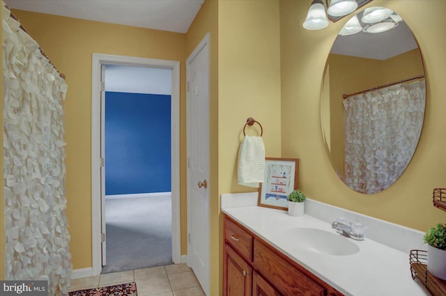 4 Red Hawk Dr, Shippensburg, PA 17257 - full bath with tile patterned flooring, vanity, and baseboards