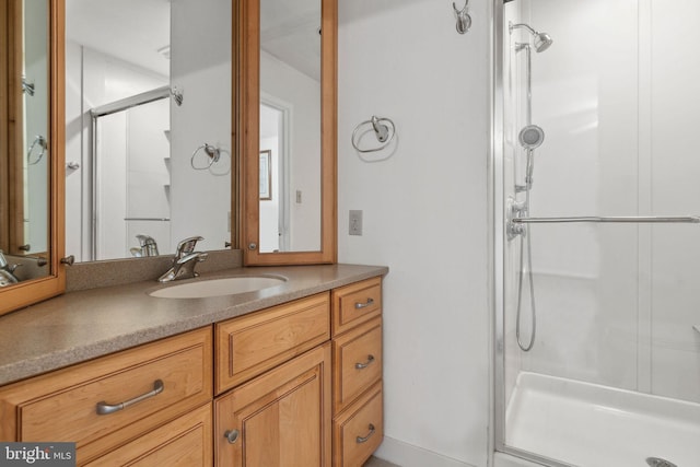 1316 Carpenters Point Rd, Perryville, MD 21903 - bathroom with a stall shower and vanity