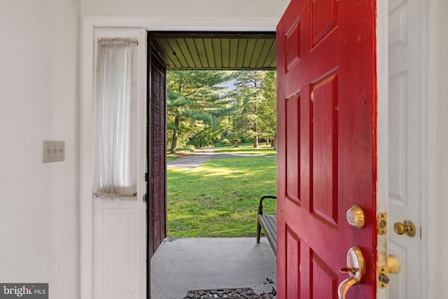 1316 Carpenters Point Rd, Perryville, MD 21903 - entrance foyer with concrete floors