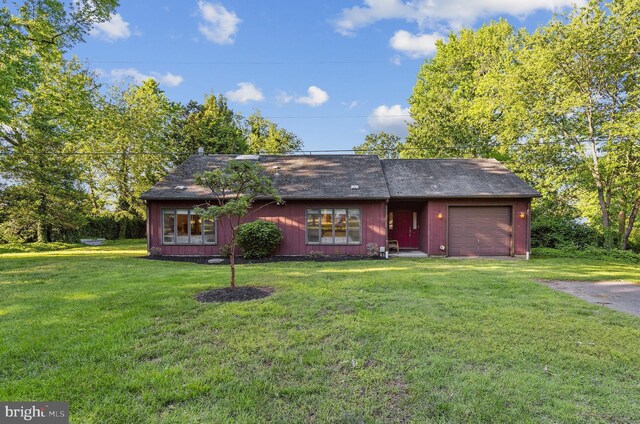 1316 Carpenters Point Rd, Perryville, MD 21903 - ranch-style house featuring an attached garage, a front lawn, and driveway
