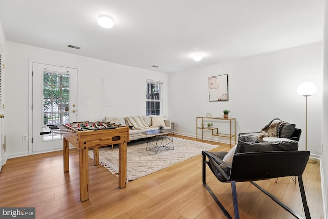 11438 Abner Ave, Fairfax, VA 22030 - living area with light wood-style flooring and baseboards