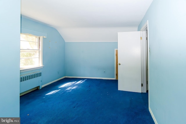 209 Berkshire Ave, Linwood, NJ 08221 - additional living space with radiator, lofted ceiling, carpet, and baseboards