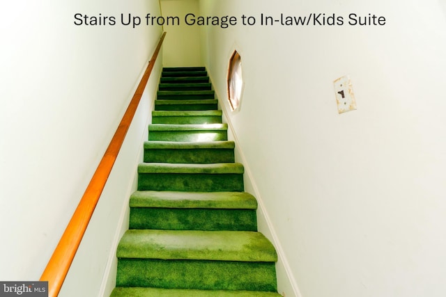 209 Berkshire Ave, Linwood, NJ 08221 - stairway featuring baseboards