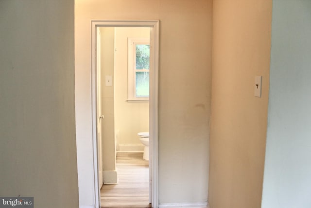 132 Lemmon Ave, Pemberton, NJ 08068 - corridor with baseboards and wood finished floors