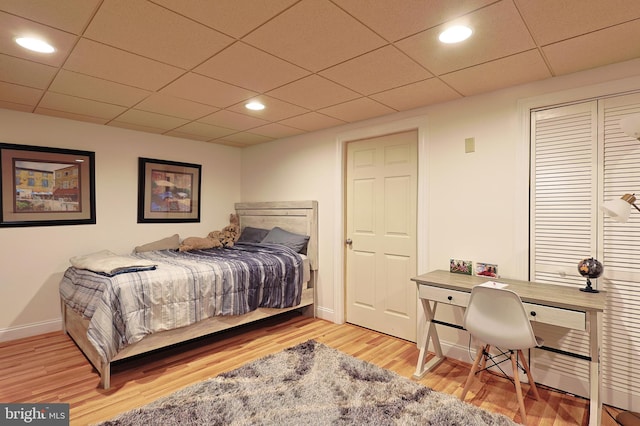 25 Mariner Ct, Ridgeley, WV 26753 - bedroom with light wood-style flooring, baseboards, recessed lighting, and a closet
