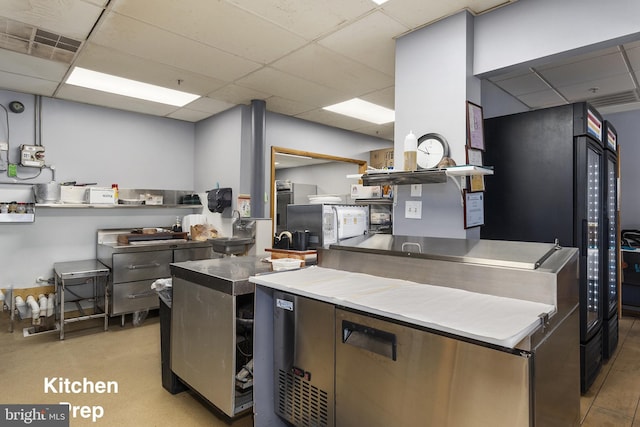 3 Howell Point Rd, Betterton, MD 21610 - kitchen featuring a drop ceiling