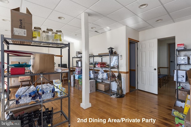 3 Howell Point Rd, Betterton, MD 21610 - office area with wood finished floors and a paneled ceiling