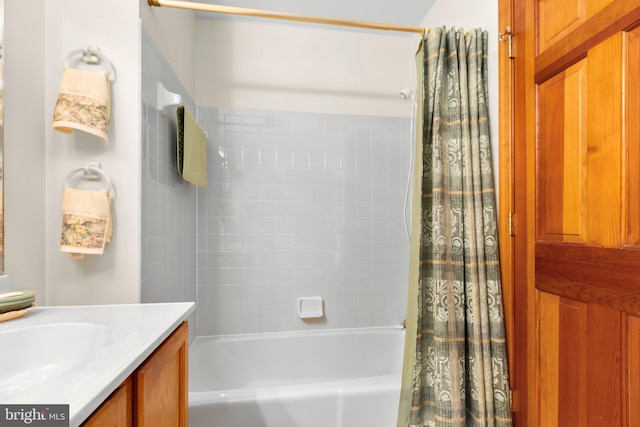 113 Kendallwood Dr, Fredericksburg, VA 22405 - bathroom featuring shower / bath combination with curtain and vanity