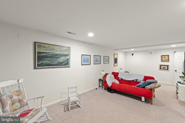 419 Westside Station Dr, Winchester, VA 22601 - living area with carpet flooring, recessed lighting, and baseboards