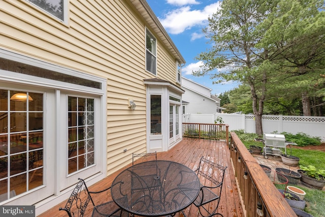 419 Westside Station Dr, Winchester, VA 22601 - deck with outdoor dining space