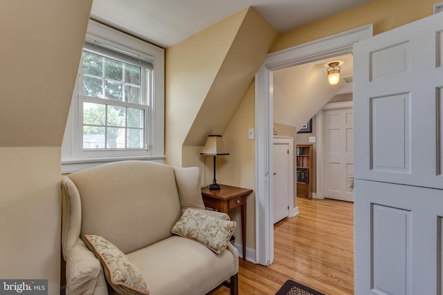 336 Miller St, Winchester, VA 22601 - living area featuring light wood finished floors and lofted ceiling