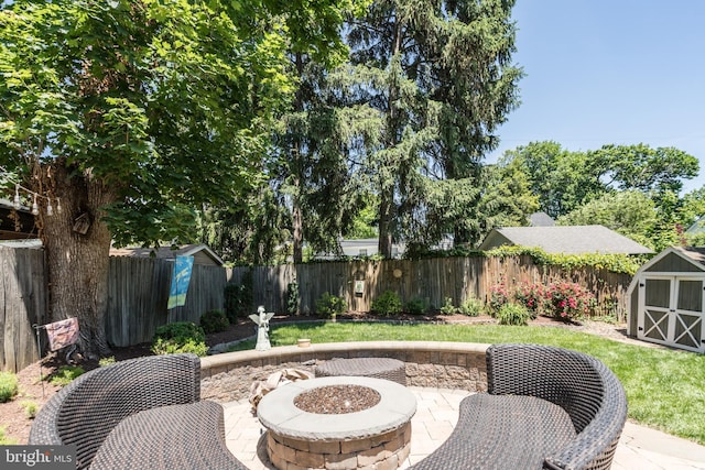 336 Miller St, Winchester, VA 22601 - view of patio / terrace featuring an outdoor fire pit