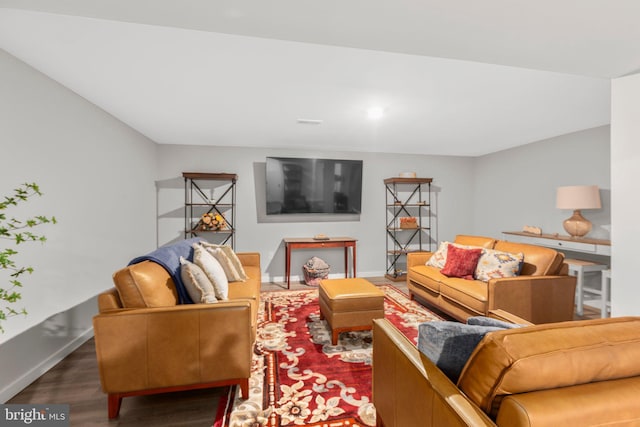 12037 Angora Dr, King George, VA 22485 - living area with wood finished floors and baseboards