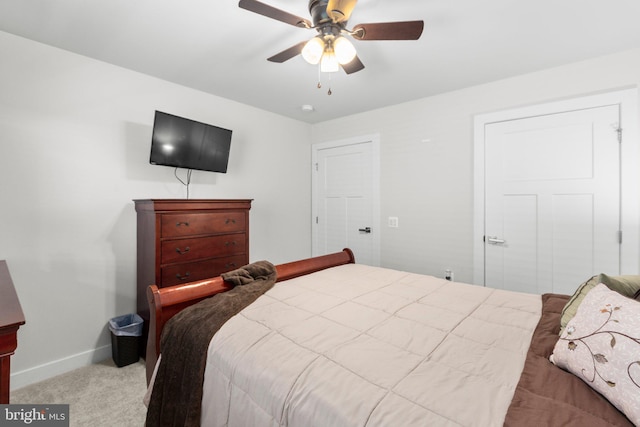 12037 Angora Dr, King George, VA 22485 - carpeted bedroom with baseboards and ceiling fan