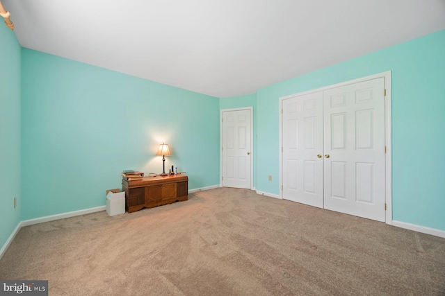 21 Bancroft St, Taneytown, MD 21787 - unfurnished bedroom featuring carpet floors, baseboards, and a closet