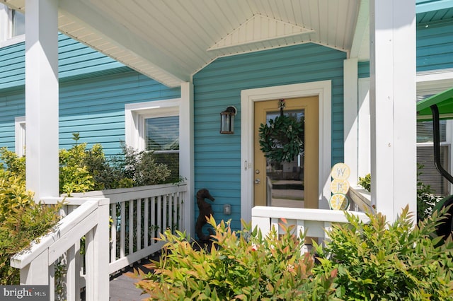 106 Lighthouse Dr, Hampton, VA 23664 - view of exterior entry with a porch