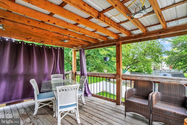 3111 Jessica Rd, Dover, PA 17315 - wooden deck with outdoor dining area