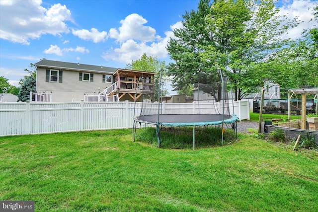 3111 Jessica Rd, Dover, PA 17315 - back of house with a trampoline