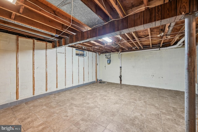 225 Dunlap Rd, Pasadena, MD 21122 - unfinished below grade area with gas meter