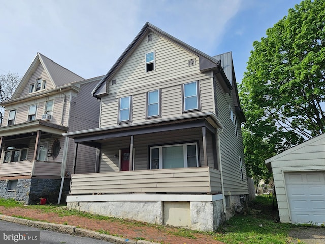 413 10th Ave, Altoona, PA 16602 - view of front of home featuring covered porch and metal roof