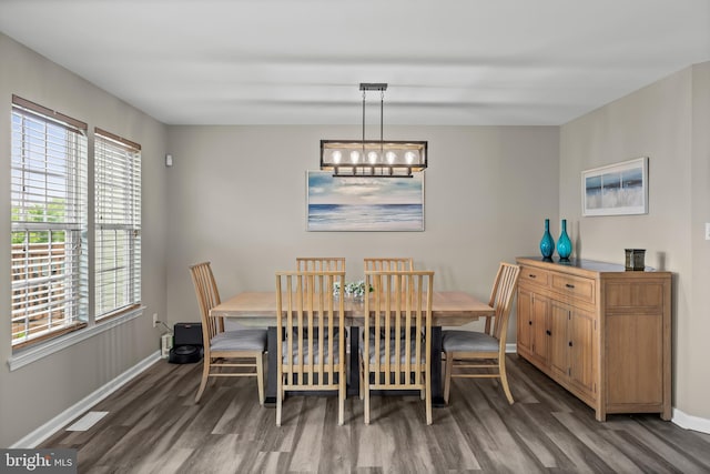 129 Helen Dr, Cinnaminson, NJ 08077 - dining space featuring wood finished floors, plenty of natural light, and a chandelier