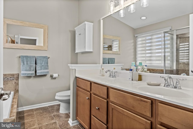 129 Helen Dr, Cinnaminson, NJ 08077 - bathroom with double vanity and a tile shower