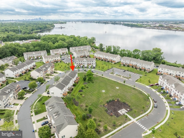 129 Helen Dr, Cinnaminson, NJ 08077 - bird's eye view of a large body of water and apartment complex / building