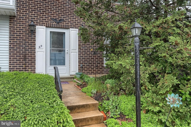 69 Drexel Pl, New Cumberland, PA 17070 - property entrance with brick siding