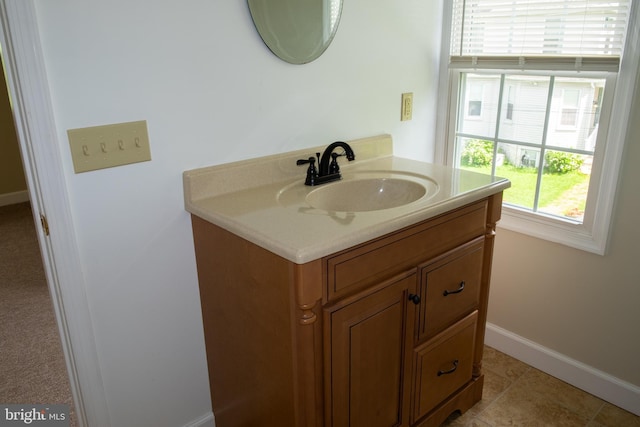 107 Bishops Ln, Baltimore, MD 21228 - bathroom with vanity and baseboards