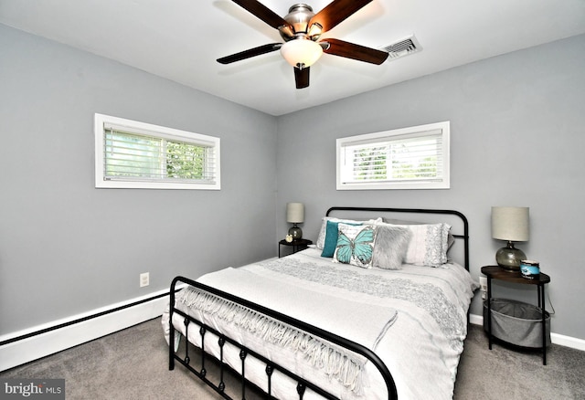 985 Jeffrey Dr, Southampton, PA 18966 - bedroom featuring carpet floors, multiple windows, baseboard heating, and baseboards