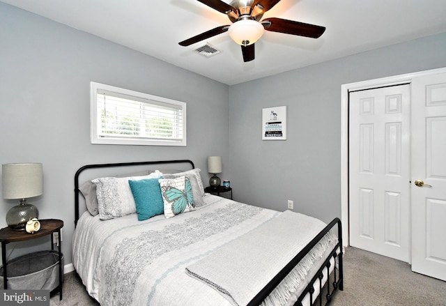 985 Jeffrey Dr, Southampton, PA 18966 - carpeted bedroom with a closet and a ceiling fan