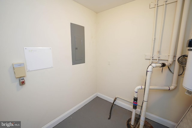 224 Canal Park Dr Unit 104, Salisbury, MD 21804 - laundry area with electric panel and baseboards