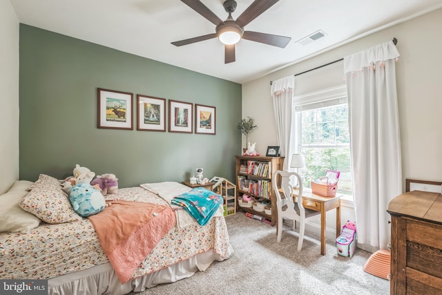 166 Nutwell Rd, Deale, MD 20751 - carpeted bedroom with ceiling fan