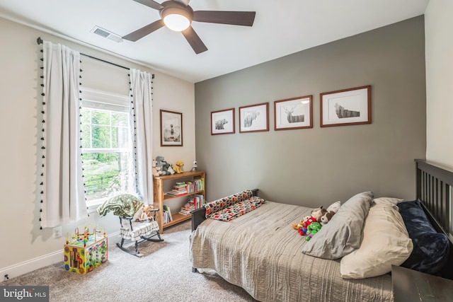 166 Nutwell Rd, Deale, MD 20751 - bedroom featuring carpet floors, baseboards, and ceiling fan
