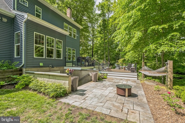 166 Nutwell Rd, Deale, MD 20751 - view of patio featuring a wooden deck