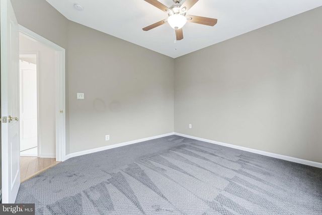21934 Windover Dr, Broadlands, VA 20148 - unfurnished room with carpet flooring, baseboards, a ceiling fan, and a smoke detector